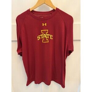 Men’s Under Armour Iowa State Cyclones ISU Nike Dri Fit Short Sleeve Shirt Sz L